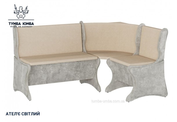Фото товара «Кухонный уголок Аргентина» в цвете ателье светлый, общий вид - Компанит - Тумба-Юмба