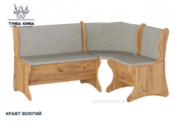 Фото товара «Кухонный уголок Аргентина» в цвете дуб крафт золотой, общий вид - Компанит - Тумба-Юмба
