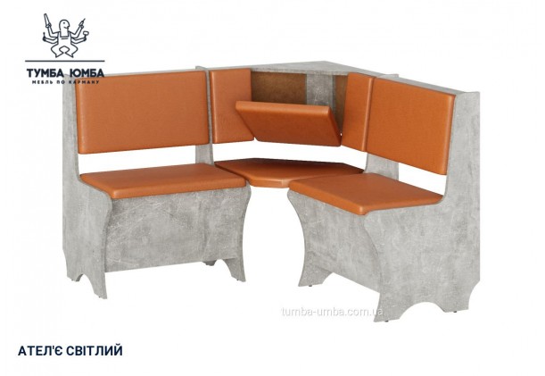 Фото товару «Кухонний куточок Еквадор» у кольорі ательє світлий, загальний вигляд - Компанит - Тумба-Юмба
