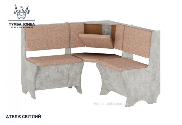Фото товару «Кухонний куточок Еквадор» у кольорі ательє світлий, загальний вигляд - Компанит - Тумба-Юмба