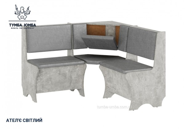 Фото товару «Кухонний куточок Еквадор» у кольорі ательє світлий, загальний вигляд - Компанит - Тумба-Юмба