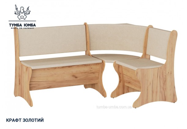 Фото товара «Кухонный уголок Италия» в цвете дуб крафт золотой, общий вид - Компанит - Тумба-Юмба