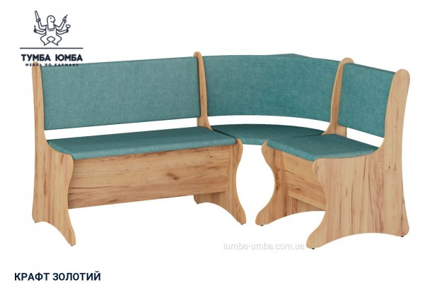 Фото товара «Кухонный уголок Италия» в цвете дуб крафт золотой, общий вид - Компанит - Тумба-Юмба