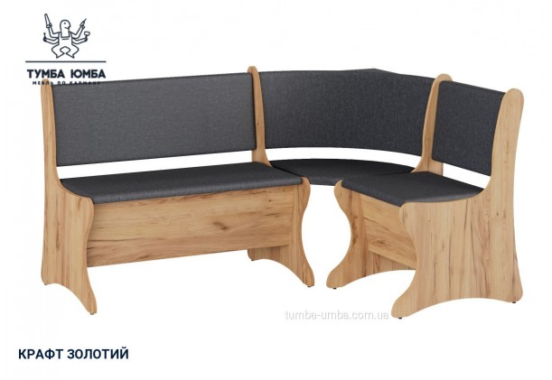 Фото товара «Кухонный уголок Италия» в цвете дуб крафт золотой, общий вид - Компанит - Тумба-Юмба