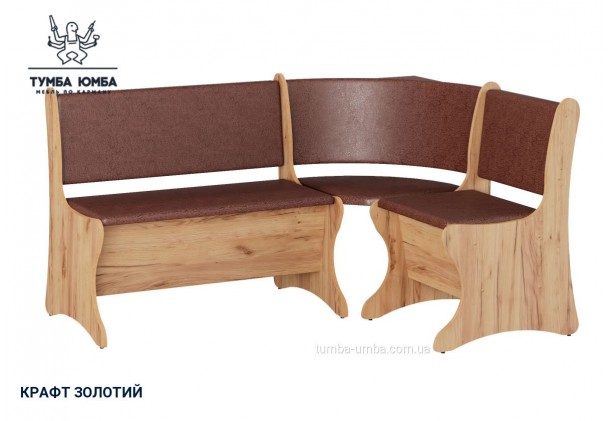 Фото товара «Кухонный уголок Италия» в цвете дуб крафт золотой, общий вид - Компанит - Тумба-Юмба