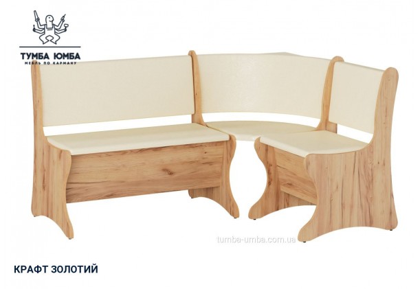 Фото товара «Кухонный уголок Италия» в цвете дуб крафт золотой, общий вид - Компанит - Тумба-Юмба