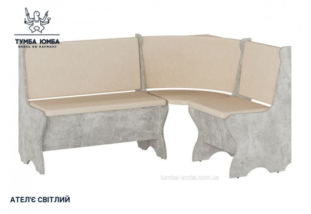 Фото товару «Кухонний куток Канада» у кольорі ательє світлий, загальний вигляд - Компанит - Тумба-Юмба