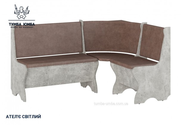 Фото товару «Кухонний куток Канада» у кольорі ательє світлий, загальний вигляд - Компанит - Тумба-Юмба