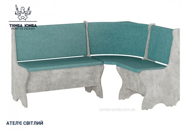 Фото товару «Кухонний куток Канада» у кольорі ательє світлий, загальний вигляд - Компанит - Тумба-Юмба