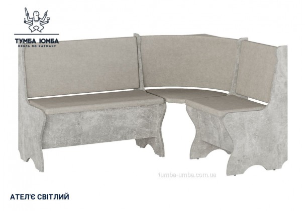 Фото товару «Кухонний куток Канада» у кольорі ательє світлий, загальний вигляд - Компанит - Тумба-Юмба