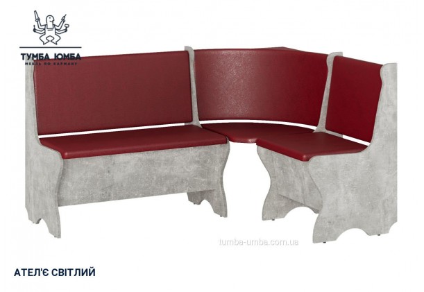 Фото товару «Кухонний куток Канада» у кольорі ательє світлий, загальний вигляд - Компанит - Тумба-Юмба