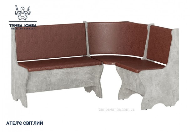 Фото товару «Кухонний куток Канада» у кольорі ательє світлий, загальний вигляд - Компанит - Тумба-Юмба