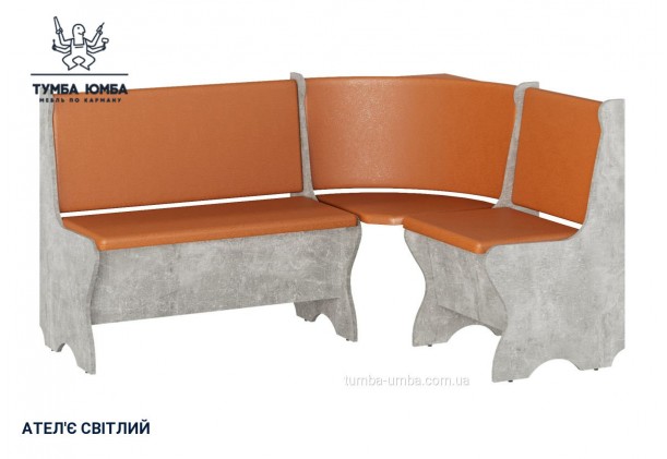 Фото товару «Кухонний куток Канада» у кольорі ательє світлий, загальний вигляд - Компанит - Тумба-Юмба