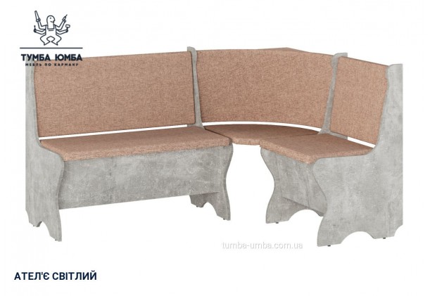 Фото товару «Кухонний куток Канада» у кольорі ательє світлий, загальний вигляд - Компанит - Тумба-Юмба