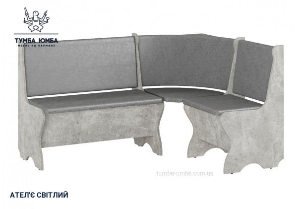 Фото товару «Кухонний куток Канада» у кольорі ательє світлий, загальний вигляд - Компанит - Тумба-Юмба
