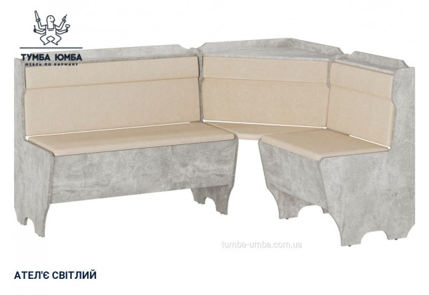Фото товару «Кухонний куток Корсика» у кольорі ательє світлий, загальний вигляд - Компанит - Тумба-Юмба
