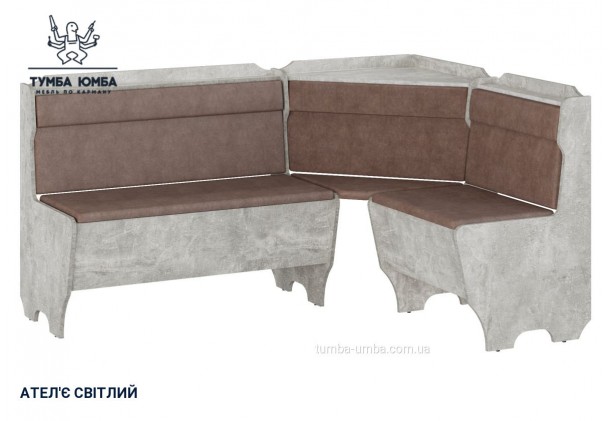 Фото товару «Кухонний куток Корсика» у кольорі ательє світлий, загальний вигляд - Компанит - Тумба-Юмба