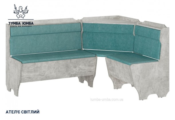 Фото товару «Кухонний куток Корсика» у кольорі ательє світлий, загальний вигляд - Компанит - Тумба-Юмба
