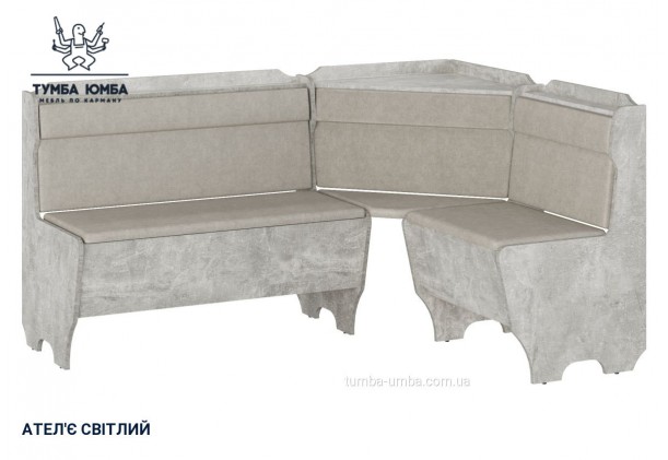 Фото товару «Кухонний куток Корсика» у кольорі ательє світлий, загальний вигляд - Компанит - Тумба-Юмба