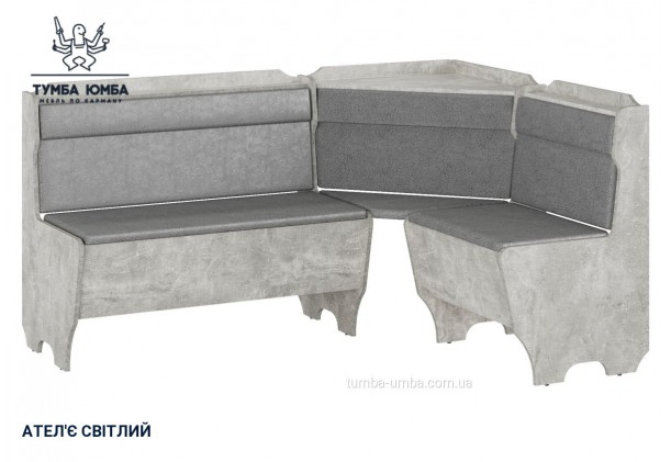 Фото товару «Кухонний куток Корсика» у кольорі ательє світлий, загальний вигляд - Компанит - Тумба-Юмба