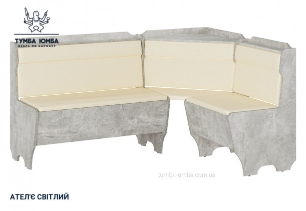 Фото товару «Кухонний куток Корсика» у кольорі ательє світлий, загальний вигляд - Компанит - Тумба-Юмба