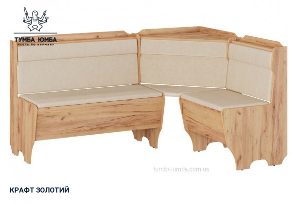 Фото товару «Кухонний куток Корсика» у кольорі дуб крафт золотий, загальний вигляд - Компанит - Тумба-Юмба