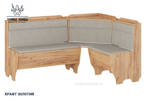 Фото товару «Кухонний куток Корсика» у кольорі дуб крафт золотий, загальний вигляд - Компанит - Тумба-Юмба