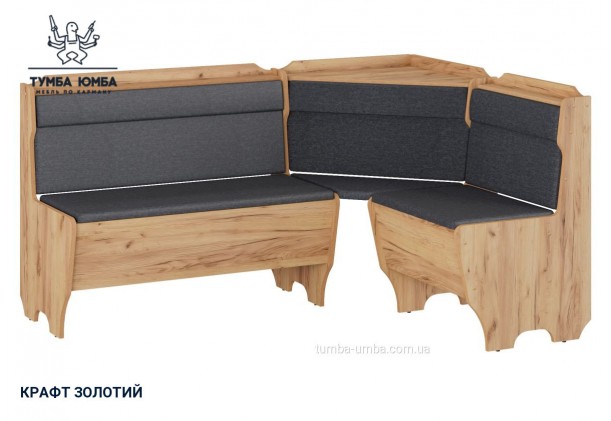 Фото товару «Кухонний куток Корсика» у кольорі дуб крафт золотий, загальний вигляд - Компанит - Тумба-Юмба