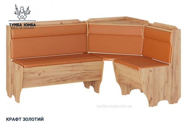 Фото товару «Кухонний куток Корсика» у кольорі дуб крафт золотий, загальний вигляд - Компанит - Тумба-Юмба