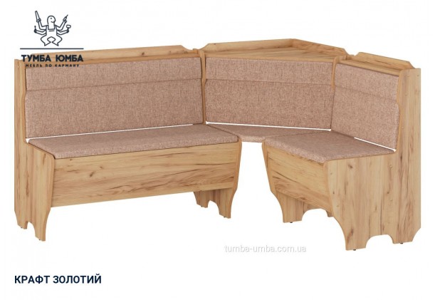 Фото товару «Кухонний куток Корсика» у кольорі дуб крафт золотий, загальний вигляд - Компанит - Тумба-Юмба