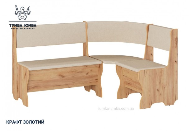 Фото товару «Кухонний куток Мальта» у кольорі дуб крафт золотий, загальний вигляд - Компанит - Тумба-Юмба