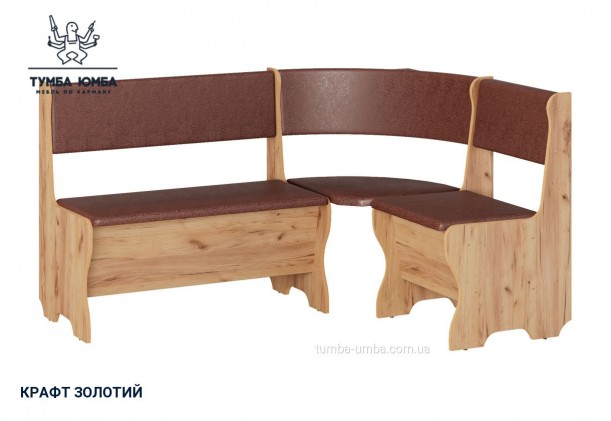 Фото товару «Кухонний куток Мальта» у кольорі дуб крафт золотий, загальний вигляд - Компанит - Тумба-Юмба