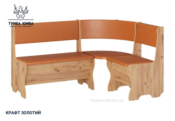 Фото товару «Кухонний куток Мальта» у кольорі дуб крафт золотий, загальний вигляд - Компанит - Тумба-Юмба