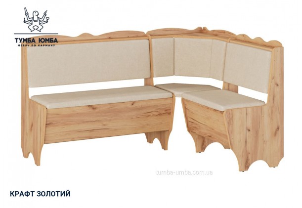 Фото товару «Кухонний куток Родос» у кольорі дуб крафт золотий, загальний вигляд - Компанит - Тумба-Юмба