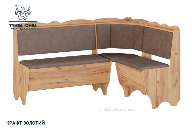 Фото товару «Кухонний куток Родос» у кольорі дуб крафт золотий, загальний вигляд - Компанит - Тумба-Юмба