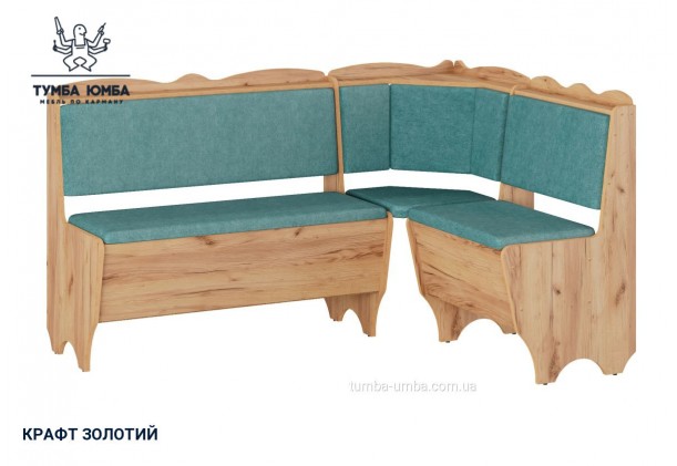 Фото товару «Кухонний куток Родос» у кольорі дуб крафт золотий, загальний вигляд - Компанит - Тумба-Юмба