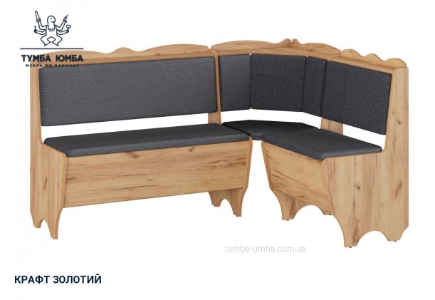 Фото товару «Кухонний куток Родос» у кольорі дуб крафт золотий, загальний вигляд - Компанит - Тумба-Юмба