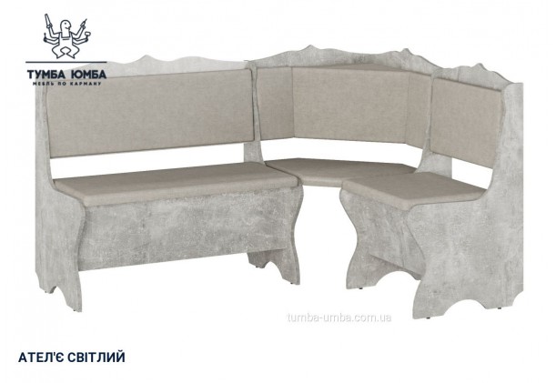 Фото товару «Кухонний куток Сирія» у кольорі ательє світлий, загальний вигляд - Компанит - Тумба-Юмба