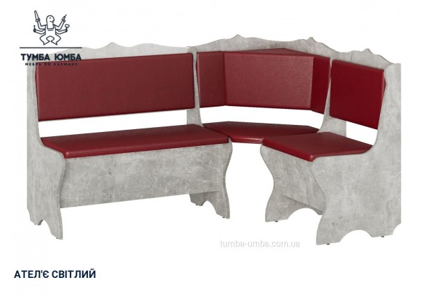 Фото товару «Кухонний куток Сирія» у кольорі ательє світлий, загальний вигляд - Компанит - Тумба-Юмба