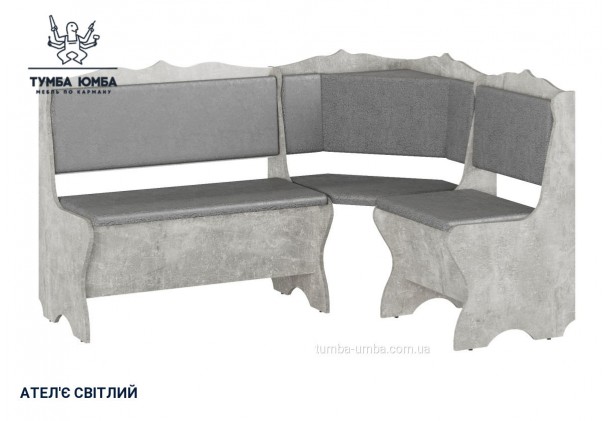 Фото товару «Кухонний куток Сирія» у кольорі ательє світлий, загальний вигляд - Компанит - Тумба-Юмба