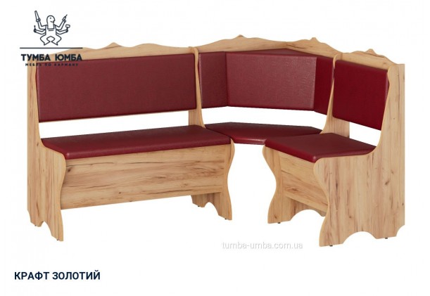 Фото товару «Кухонний куток Родос» у кольорі дуб крафт золотий, загальний вигляд - Компанит - Тумба-Юмба