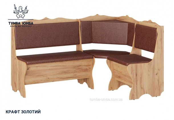Фото товару «Кухонний куток Родос» у кольорі дуб крафт золотий, загальний вигляд - Компанит - Тумба-Юмба