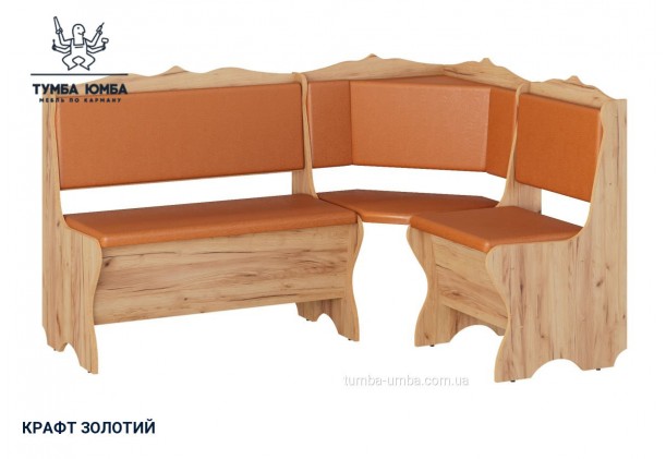 Фото товару «Кухонний куток Родос» у кольорі дуб крафт золотий, загальний вигляд - Компанит - Тумба-Юмба