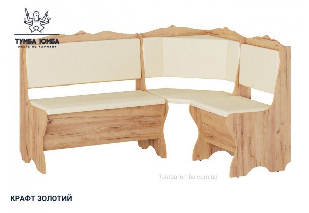 Фото товару «Кухонний куток Родос» у кольорі дуб крафт золотий, загальний вигляд - Компанит - Тумба-Юмба