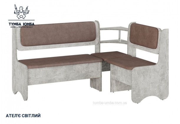 Фото товару «Кухонний куток Софія» у кольорі ательє світлий, загальний вигляд - Компанит - Тумба-Юмба