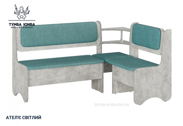 Фото товару «Кухонний куток Софія» у кольорі ательє світлий, загальний вигляд - Компанит - Тумба-Юмба