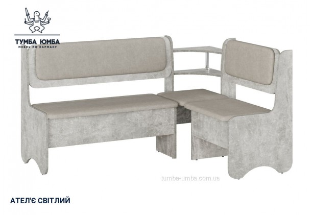 Фото товару «Кухонний куток Софія» у кольорі ательє світлий, загальний вигляд - Компанит - Тумба-Юмба