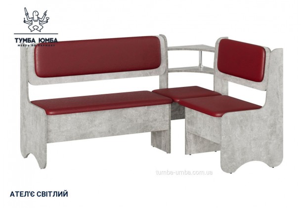 Фото товару «Кухонний куток Софія» у кольорі ательє світлий, загальний вигляд - Компанит - Тумба-Юмба