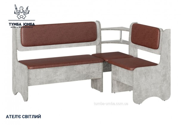 Фото товару «Кухонний куток Софія» у кольорі ательє світлий, загальний вигляд - Компанит - Тумба-Юмба