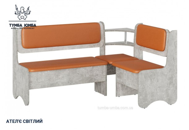 Фото товару «Кухонний куток Софія» у кольорі ательє світлий, загальний вигляд - Компанит - Тумба-Юмба